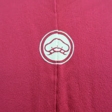 Load image into Gallery viewer, Kimono Vintage(1950-1980) Magenta Wave Unlined Hitoe Silk #10784D4
