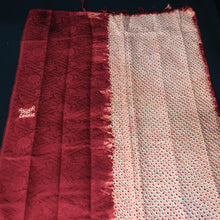 Load image into Gallery viewer, KK1404B8 Silk Kimono Fabric Vintage(1950-1980) Shibori Red 79.1x12.6in(201x32cm)
