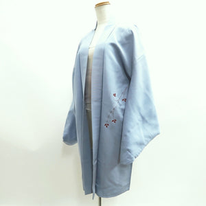 Haori Jacket Vintage(1950-1980) Light Blue Tree Silk #10106D2