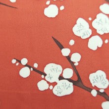 Load image into Gallery viewer, Haori Jacket Vintage(1950-1980) Red Plum blossom Branch Silk #10075D1
