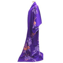 Load image into Gallery viewer, Kimono Vintage(1950-1980) Purple Shibori Silk #10785D4
