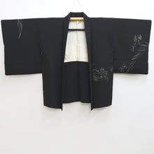 Load image into Gallery viewer, Haori Jacket Vintage(1950-1980) Black Flower Silk #9906B4
