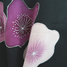 Load image into Gallery viewer, Haori Jacket Vintage(1950-1980) Black Plum blossom Silk #10046C5
