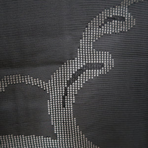 Haori Jacket Vintage(1950-1980) Black See-Through Wave Silk #9814B1