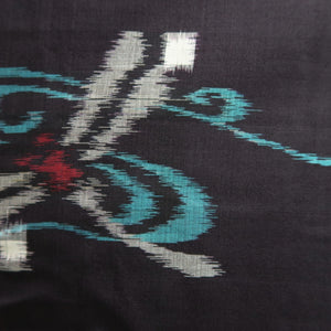 Haori Jacket Vintage(1920-1950) Black Meisen Dragonfly Silk #9642J1