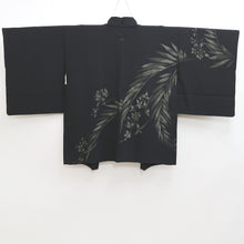 Load image into Gallery viewer, Haori Jacket Vintage(1950-1980) Black Flower Silk #9906B4
