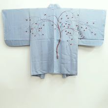 Load image into Gallery viewer, Haori Jacket Vintage(1950-1980) Light Blue Tree Silk #10106D2
