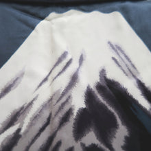 Load image into Gallery viewer, Men&#39;s Haori Vintage(1950-1980) Black Mt. Fuji Ukiyoe Silk #10290E4
