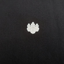 Load image into Gallery viewer, Tomesode Black Gold Curling Wave Silk #10399A1

