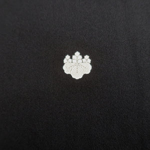Tomesode Black Gold Curling Wave Silk #10399A1