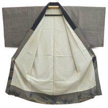 Load image into Gallery viewer, Men&#39;s Juban Vintage(1950-1980) Gray Tiger Silk #10457A4
