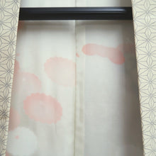 Load image into Gallery viewer, Haori Jacket Vintage(1950-1980) Cream white Heian Princess Asanoha Silk #10076D1
