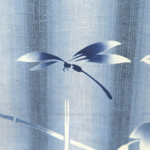 Load image into Gallery viewer, Yukata Blue Dragonfly Cotton #9920B4
