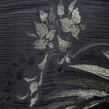 Load image into Gallery viewer, Haori Jacket Vintage(1950-1980) Black Flower Silk #9906B4
