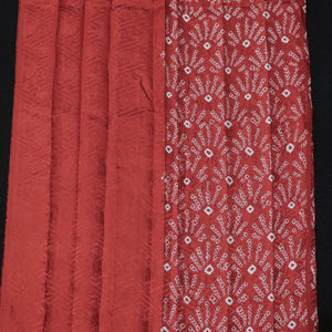 KK1406B8 Silk Kimono Fabric Vintage(1950-1980) Shibori Red 79.9x12.2in(203x31cm)