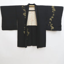 Load image into Gallery viewer, Haori Jacket Vintage(1950-1980) Black Gold Chrysanthemum Silk #10061D1
