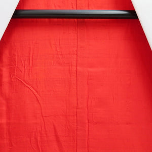 Juban Vintage(1950-1980) Red Furisode Peony Chrysanthemum Silk #10511B2