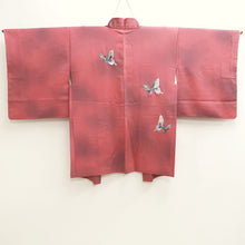 Load image into Gallery viewer, Haori Jacket Vintage(1950-1980) Pink Fully Embroidered Butterfly Silk #9749A2
