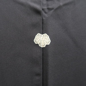 Haori Jacket Vintage(1950-1980) Black White birch Silk #9874B3