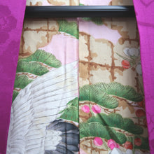 Load image into Gallery viewer, Haori Jacket Vintage(1920-1950) Magenta Tachibana Wave Silk #10743D3
