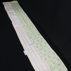 KK1407B8 Silk Kimono Fabric Vintage(1950-1980) Shibori White 80.7x12.6in(205x32cm)