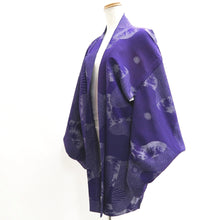 Load image into Gallery viewer, Haori Jacket Vintage(1950-1980) Purple Chrysanthemum Silk #10016C3
