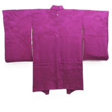 Load image into Gallery viewer, Haori Jacket Vintage(1920-1950) Magenta Tachibana Wave Silk #10743D3
