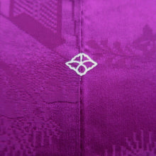 Load image into Gallery viewer, Haori Jacket Vintage(1920-1950) Magenta Tachibana Wave Silk #10743D3
