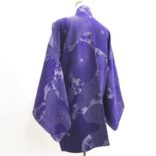 Load image into Gallery viewer, Haori Jacket Vintage(1950-1980) Purple Chrysanthemum Silk #10016C3
