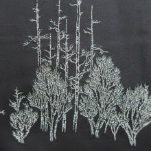 Load image into Gallery viewer, Haori Jacket Vintage(1950-1980) Black White birch Silk #9874B3
