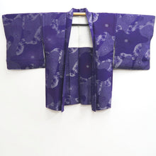 Load image into Gallery viewer, Haori Jacket Vintage(1950-1980) Purple Chrysanthemum Silk #10016C3
