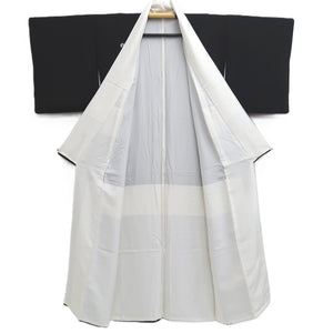 Tomesode Black Crane Birds Silk #10400A1