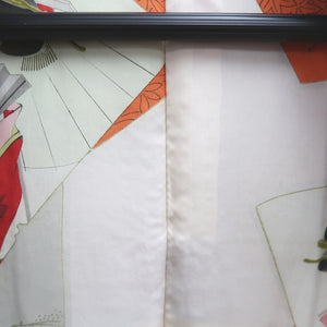 Haori Jacket Vintage(1950-1980) Lavender Gold Mountain Silk #10136D3