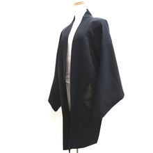 Load image into Gallery viewer, Haori Jacket Vintage(1950-1980) Black Gold Tree Silk #10062D1
