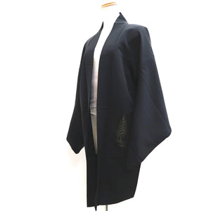 Haori Jacket Vintage(1950-1980) Black Gold Tree Silk #10062D1