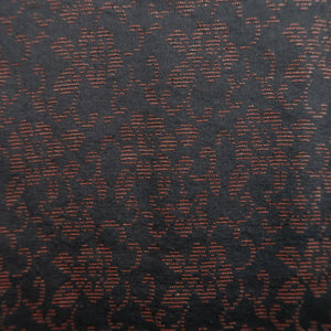 Haori Jacket Vintage(1950-1980) Black Peony Karakusa Silk #10242E3