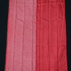 KK1408B8 Silk Kimono Fabric Vintage(1950-1980) Shibori Red 79.1x12.6in(201x32cm)