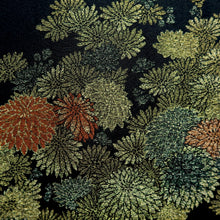 Load image into Gallery viewer, Haori Jacket Vintage(1950-1980) Black Gold Chrysanthemum Silk #9779A4
