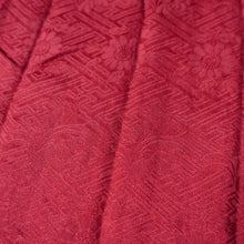 Load image into Gallery viewer, KK1408B8 Silk Kimono Fabric Vintage(1950-1980) Shibori Red 79.1x12.6in(201x32cm)
