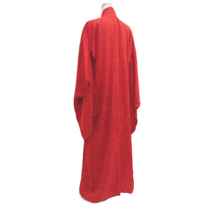 Juban Vintage(1920-1950) Red Chrysanthemum Peony Silk #10387F5