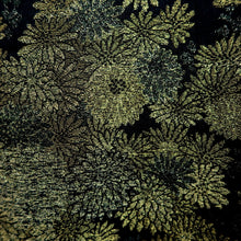 Load image into Gallery viewer, Haori Jacket Vintage(1950-1980) Black Gold Chrysanthemum Silk #9779A4
