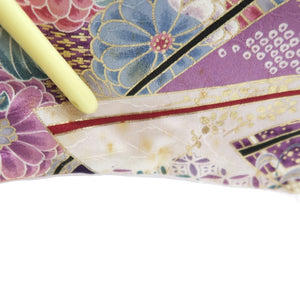 Furisode Purple Lavender Gold Sakura Kiku Tall Silk #10331F2