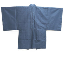 Load image into Gallery viewer, Men's Haori Vintage(1950-1980) Blue Black Shishi Silk #10657C4

