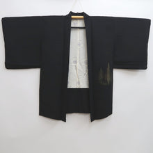 Load image into Gallery viewer, Haori Jacket Vintage(1950-1980) Black Gold Tree Silk #10062D1
