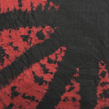 Load image into Gallery viewer, Haori Jacket Vintage(1920-1950) Red Black Shibori Asanoha Silk #9967C1
