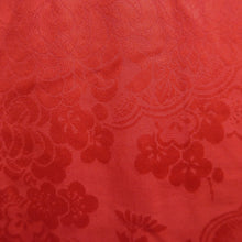 Load image into Gallery viewer, Juban Vintage(1920-1950) Red Chrysanthemum Peony Silk #10387F5
