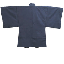 Load image into Gallery viewer, Men's Haori Vintage(1950-1980) Blueish Black Double Dragon Silk #10658C4
