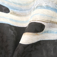 Load image into Gallery viewer, Haori Jacket Vintage(1950-1980) Black Hand painted Bird Lady Silk #9892B3
