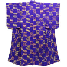 Load image into Gallery viewer, Kimono Vintage(1920-1950) Blueish Purple Shibori Silk #10787D5

