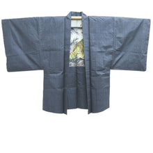 Load image into Gallery viewer, Men's Haori Vintage(1950-1980) Blue Black Tiger Silk #10659C4
